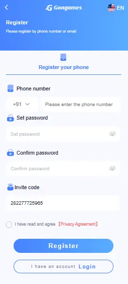 registration process